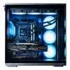 ZALMAN P60 BLACK PC Midi Tower korpuss — ATX/Mini-ITX, rūdīts stikls, 3x120mm sānu + 2x120mm aizmugures ventilatori, 290×475×478 mm
