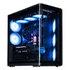 ZALMAN P60 BLACK PC Midi Tower korpuss — ATX/Mini-ITX, rūdīts stikls, 3x120mm sānu + 2x120mm aizmugures ventilatori, 290×475×478 mm