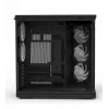 ZALMAN P60 BLACK PC Midi Tower korpuss — ATX/Mini-ITX, rūdīts stikls, 3x120mm sānu + 2x120mm aizmugures ventilatori, 290×475×478 mm
