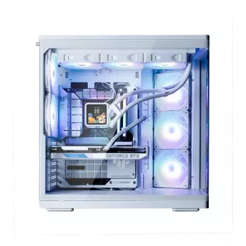 Korpuss ZALMAN P60 Mid-Tower ar 5x ARGB ventilatoriem, balts