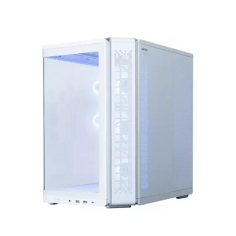 Korpuss ZALMAN P60 Mid-Tower ar 5x ARGB ventilatoriem, balts