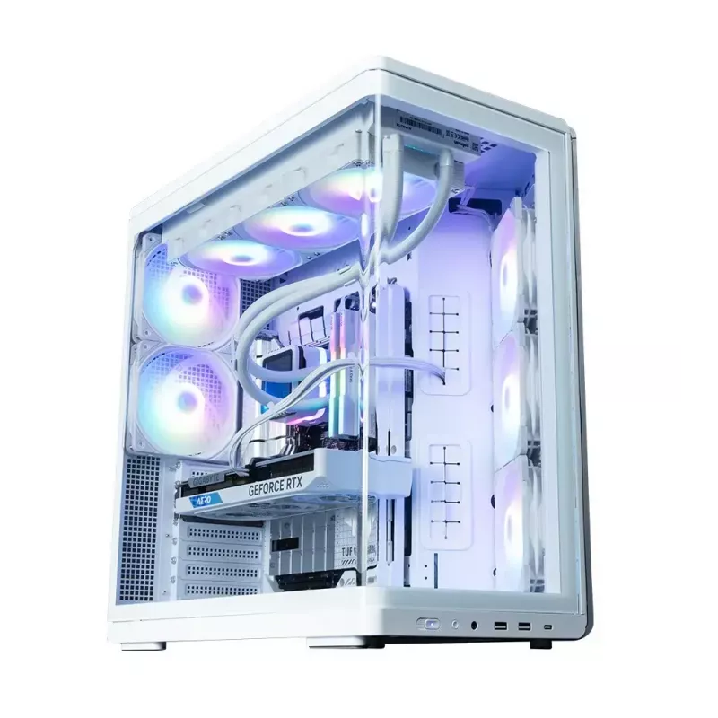 Korpuss ZALMAN P60 Mid-Tower ar 5x ARGB ventilatoriem, balts