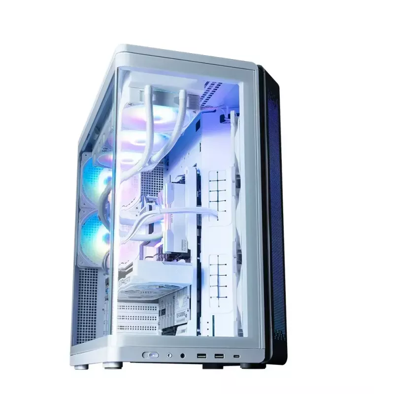 Korpuss ZALMAN P60 Mid-Tower ar 5x ARGB ventilatoriem, balts