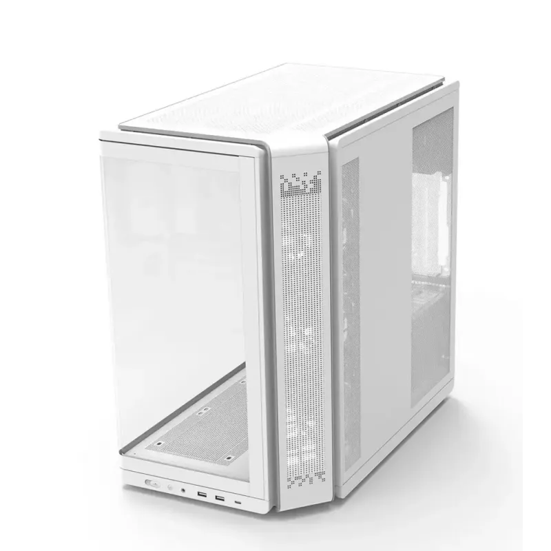 Korpuss ZALMAN P60 Mid-Tower ar 5x ARGB ventilatoriem, balts