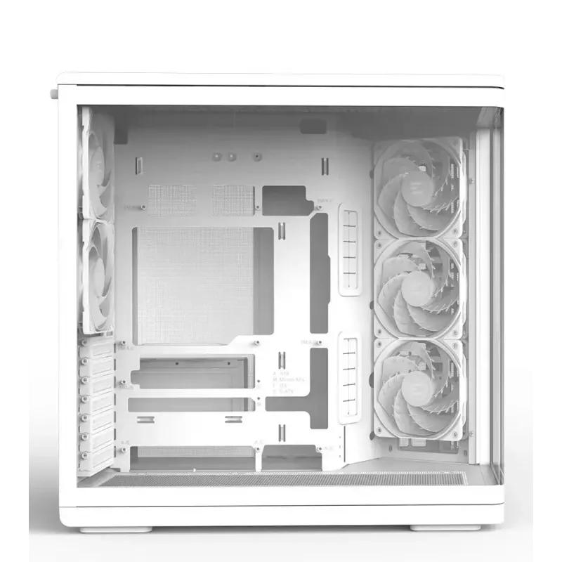 Korpuss ZALMAN P60 Mid-Tower ar 5x ARGB ventilatoriem, balts