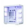 Korpuss ZALMAN P60 Mid-Tower ar 5x ARGB ventilatoriem, balts