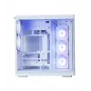 Korpuss ZALMAN P60 Mid-Tower ar 5x ARGB ventilatoriem, balts