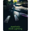 ICY BOX M.2 SATA/NVMe SSD ārējais korpuss ar USB 3.2 Gen 2 Type-C un RGB apgaismojumu