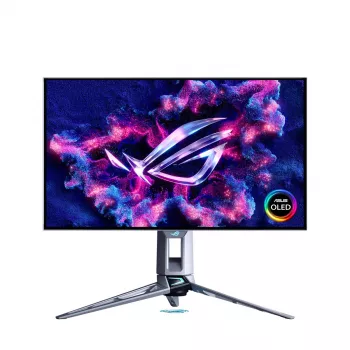 Datora monitors ASUS ROG Swift OLED PG27AQWP-W 26,5 collas (67,3 cm) 2560×1440 QHD 0,02 ms USB 3.2 Gen 1 VESA augstuma regulējams
