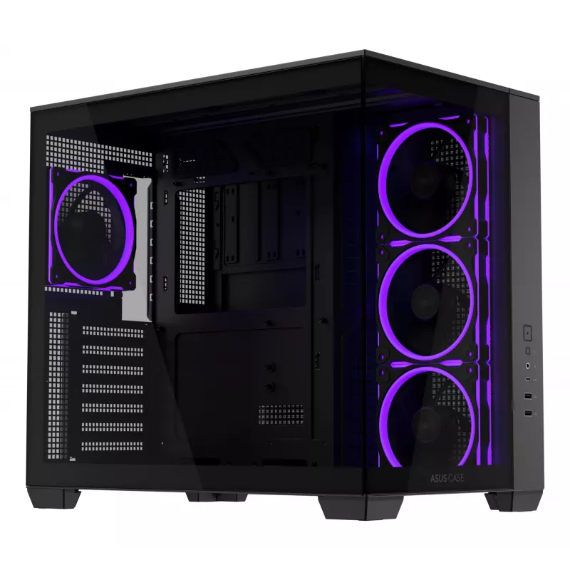 ASUS A32 PLUS TG ARGB datora korpuss, melns, ATX/micro ATX/Mini-ITX