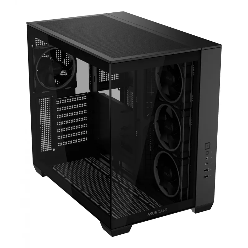 ASUS A32 PLUS TG ARGB datora korpuss, melns, ATX/micro ATX/Mini-ITX