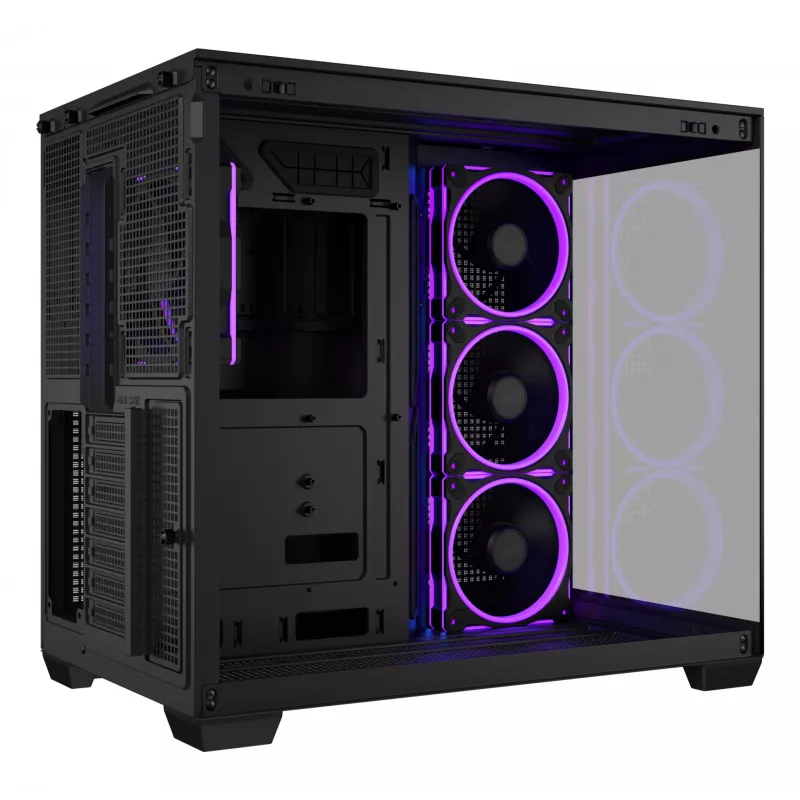ASUS A32 PLUS TG ARGB datora korpuss, melns, ATX/micro ATX/Mini-ITX