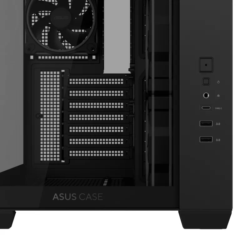 ASUS A32 PLUS TG ARGB datora korpuss, melns, ATX/micro ATX/Mini-ITX