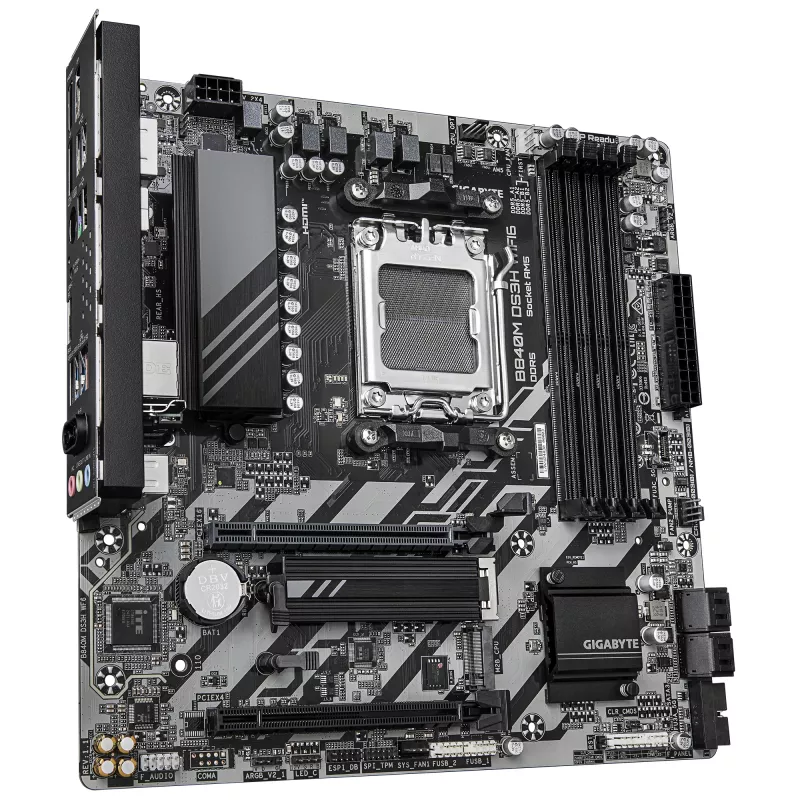 GIGABYTE B840M DS3H WIFI6 mātesplate, AMD B840, AM5 ligzda, Micro ATX, DDR5