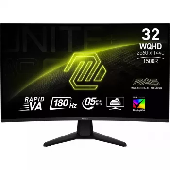 MSI MAG 32CQ6F monitors 80 cm (31.5 collas) 2560 x 1440 pikseļi Wide Quad HD melns