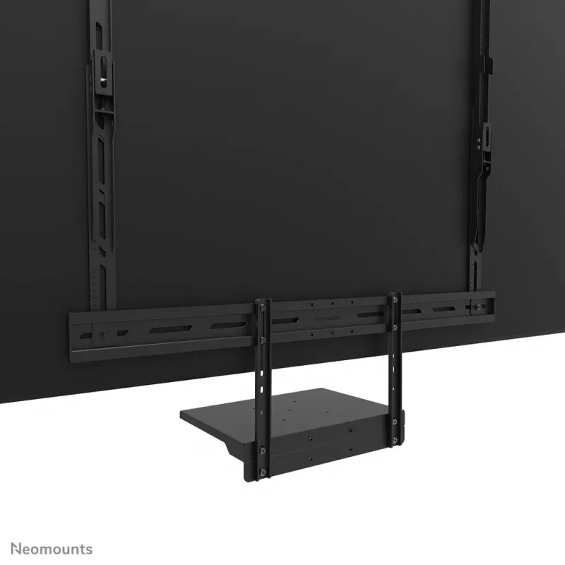 Neomounts AV45-500BL Plaukts klēpjdatoram 43–110 collu ekrāniem, VESA līdz 600x400, maks. 2.5 kg, 900×242×640 mm