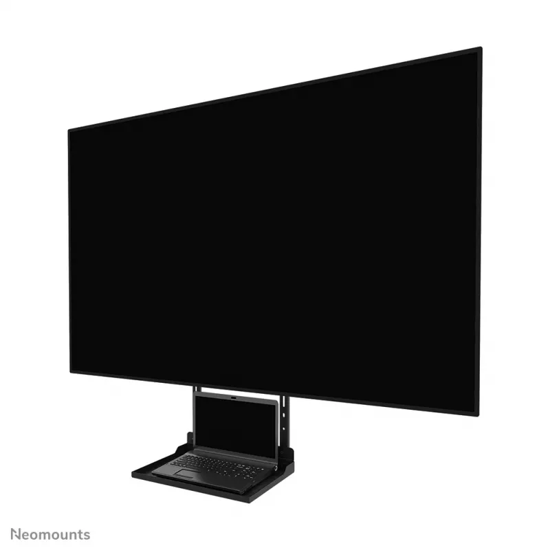 Neomounts AV45-500BL Plaukts klēpjdatoram 43–110 collu ekrāniem, VESA līdz 600x400, maks. 2.5 kg, 900×242×640 mm