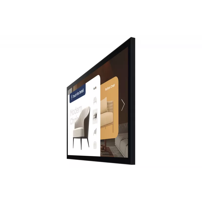 Samsung QM32C-T 32 inch (81,3 cm) LCD digitālās izkārtnes panelis ar skārienekrānu, Full HD, 400 cd/m², Wi-Fi, Tizen 7.0, 16/7, melns
