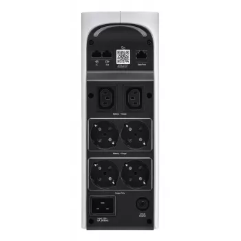 APC Back-UPS Pro 2200VA/1320W, tornis, 230V, 4x Schuko un 2x IEC C13, RGB gaismas, tīrs sinusoidāls vilnis, balts
