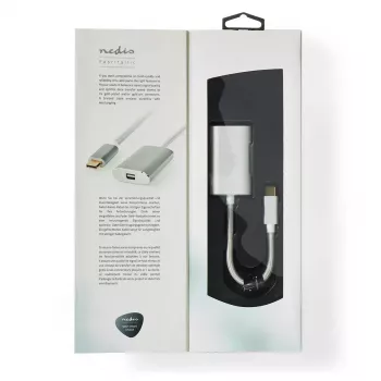 Video kabeļa adapteris Nedis CCTB64580AL02 0.2m USB Type-C uz Mini DisplayPort