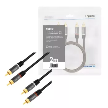 Audio kabelis 2m LogiLink CA1204