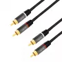 Audio kabelis LogiLink CA1209 10m 2xRCA Melns
