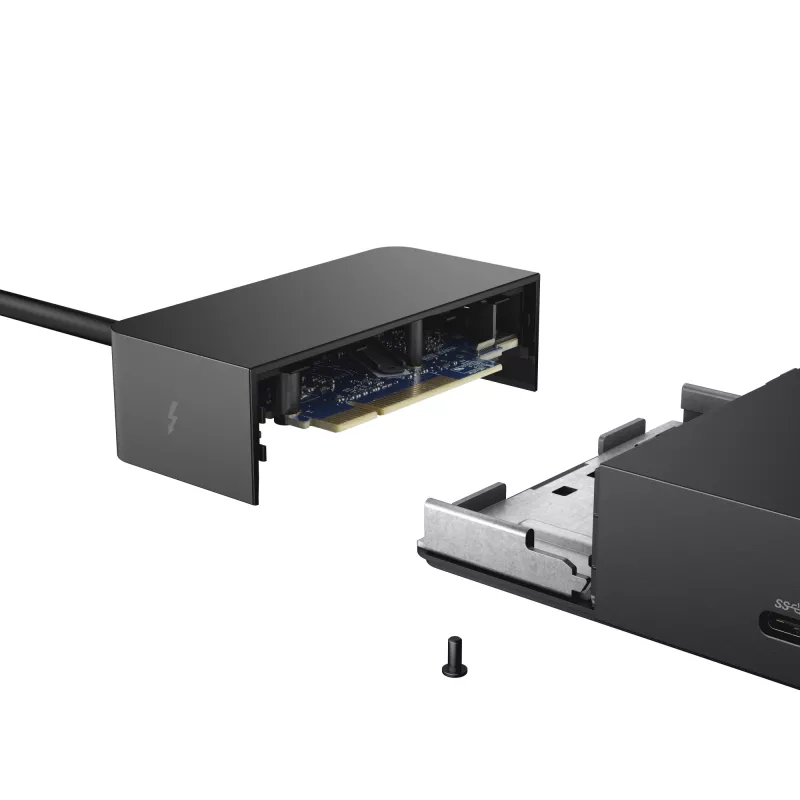 DELL WD19TB vadu Thunderbolt 3 dokstacija, melna