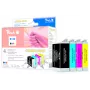 Peach 314791 tintas kasetne 4 gab. Melna, Ciāna, Fuksīna, Dzeltena