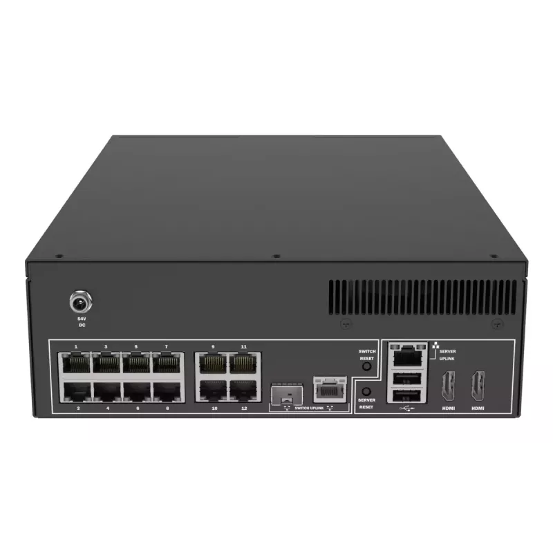 Tīkla video ierakstītājs AXIS S2212 Mk II — 12 kanāli, 6 TB HDD, 256 GB SSD, 1080p, IEEE 802.3at