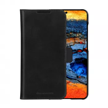 dbramante1928 Lynge ādas vāciņš Samsung Galaxy S25 (15,8 cm / 6,2 inch) Flip case melns