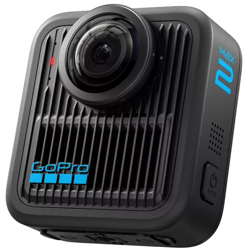 Action kamera GoPro MAX 2 – 29,5 MP, 8K Ultra HD video 100 fps, GPS, Wi‑Fi, iebūvēts LCD
