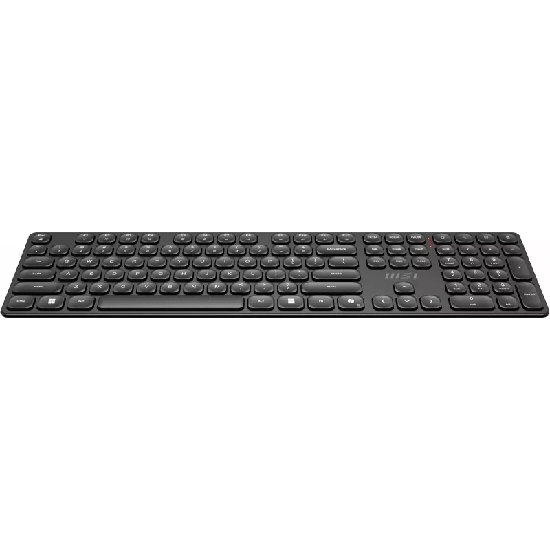 MSI FORGE K210 bezvadu komplekts - tastatūra un pele, mājām/birojam, USB, QWERTY, melns