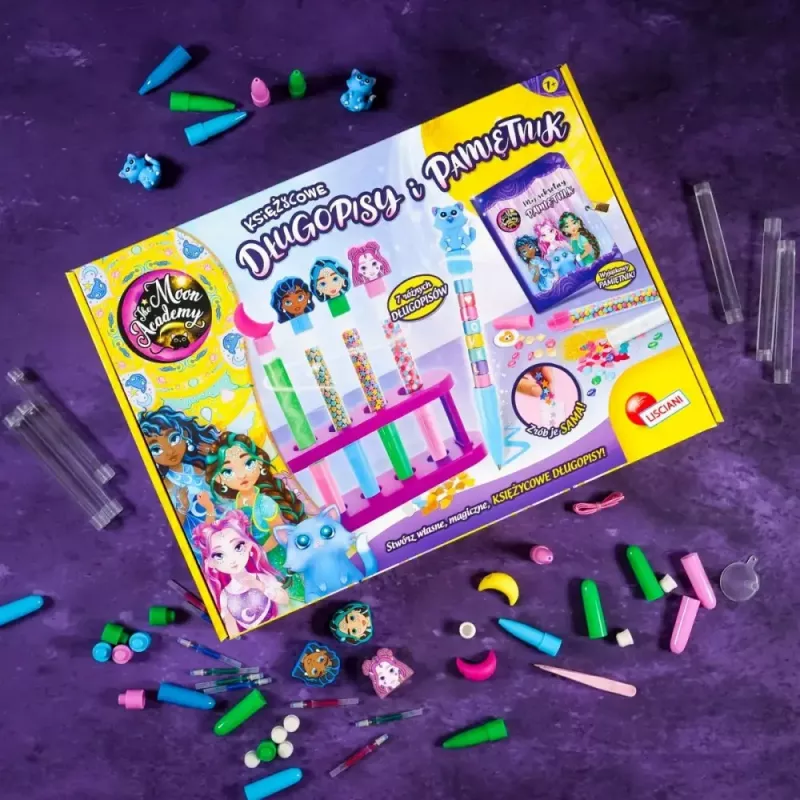 Izglītojošs komplekts Liscianigiochi Moon Academy — Mēness pildspalvas un dienasgrāmata