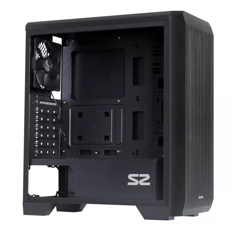Zalman S2 Midi Tower korpuss - Melns ar logu