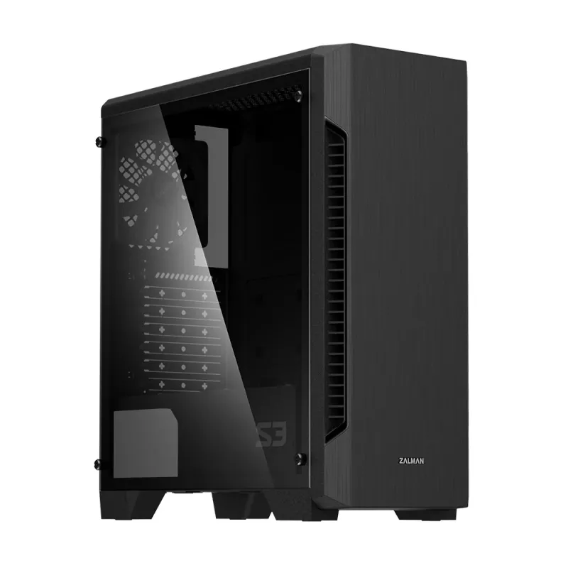 Zalman S3 TG datora korpuss Midi Tower Melns