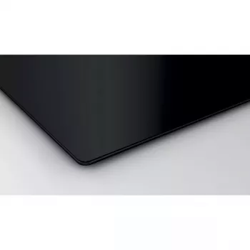 Indukcijas plīts virsma Bosch Serie 4 PUE611BB5D, 4 zonas, bezrāmja, melna, 59.2×51 mm, stikla keramika, skārienjutīga vadība
