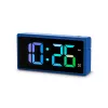 Digitālais modinātājpulkstenis Hama Ibiza Blue LCD, baterija/USB, 150x34x73mm