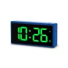 Digitālais modinātājpulkstenis Hama Ibiza Blue LCD, baterija/USB, 150x34x73mm