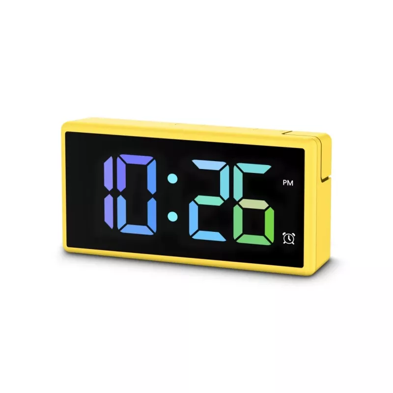 Digitālais modinātājpulkstenis Hama Ibiza Yellow LCD, baterija/USB