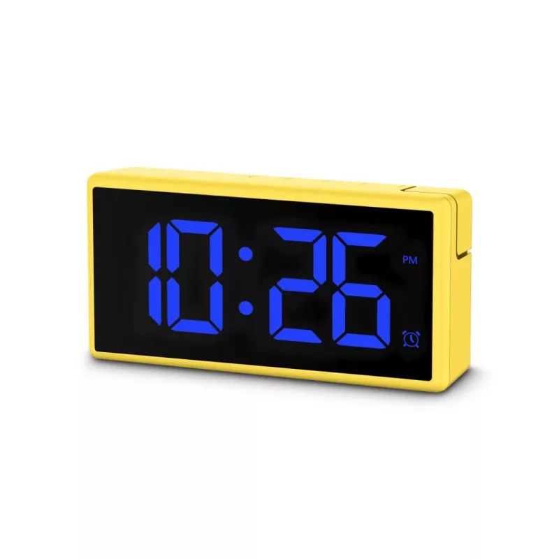 Digitālais modinātājpulkstenis Hama Ibiza Yellow LCD, baterija/USB
