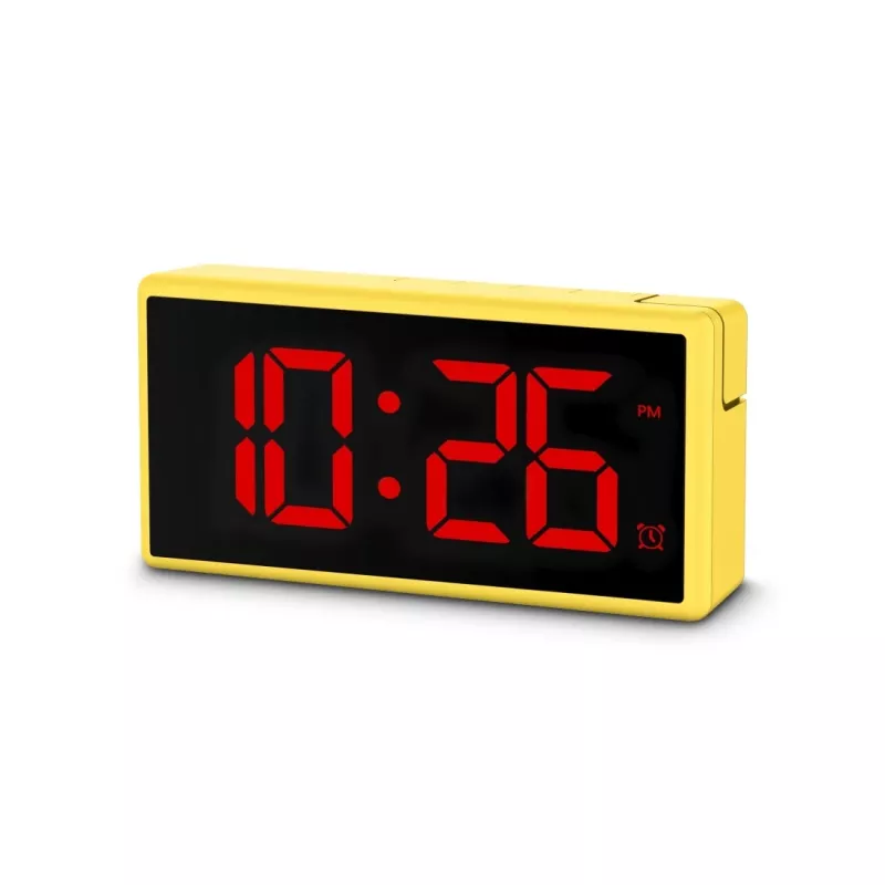 Digitālais modinātājpulkstenis Hama Ibiza Yellow LCD, baterija/USB