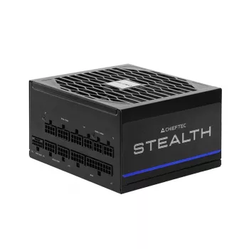 Barošanas bloks CHIEFTEC Stealth Vega M SPX-1000-FC 1000W 24-pin ATX 80 PLUS Platinum, 135 mm ventilators, Melns