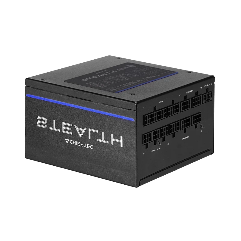 Barošanas bloks CHIEFTEC Stealth Vega M SPX-1000-FC 1000W 24-pin ATX 80 PLUS Platinum, 135 mm ventilators, Melns