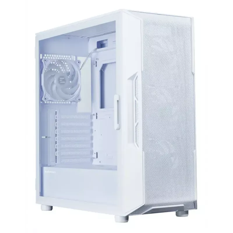 Zalman i3 NEO V2 Mid Tower korpuss ar 4 RGB ventilatoriem (120 mm), balts