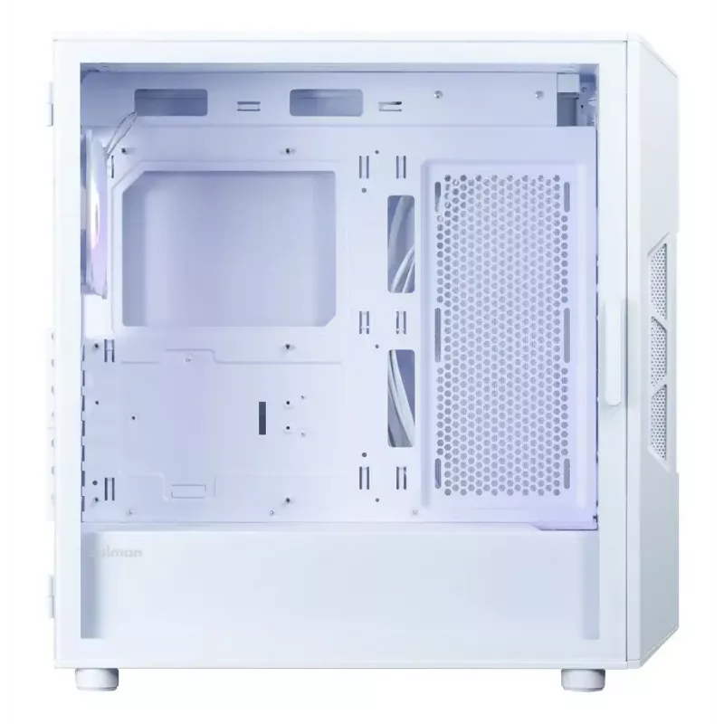 Zalman i3 NEO V2 Mid Tower korpuss ar 4 RGB ventilatoriem (120 mm), balts