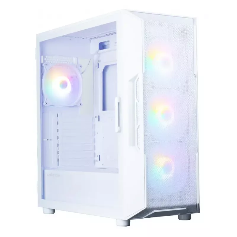 Zalman i3 NEO V2 Mid Tower korpuss ar 4 RGB ventilatoriem (120 mm), balts