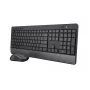 Trust Trezo bezvadu tastatūra un pele RF QWERTY US angļu melna