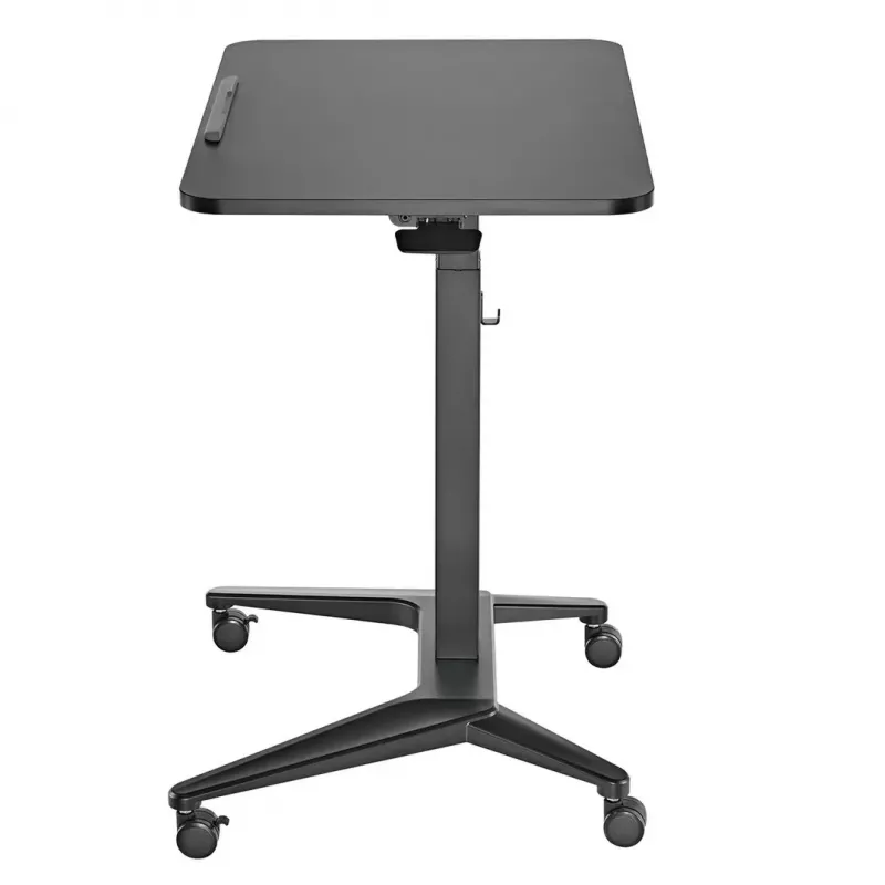 Mobilais klēpjdatora galds MACLEAN MC-453B ar pneimatisko augstuma regulēšanu, maks. augstums 109 cm, 8 kg kravnesība