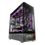 PC korpuss TACENS Mars Gaming MCLCDPRO Midi Tower — Melns, IPS 7.2 collu Displejs, Apakšējais PSU, ATX/Micro‑ATX/Mini‑ITX atbalsts