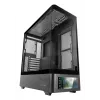 PC korpuss TACENS Mars Gaming MCLCDPRO Midi Tower — Melns, IPS 7.2 collu Displejs, Apakšējais PSU, ATX/Micro‑ATX/Mini‑ITX atbalsts